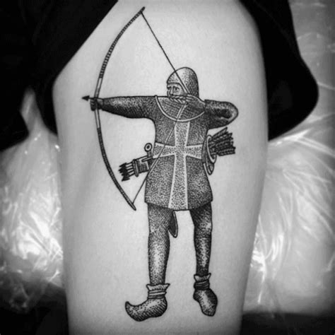 50 Archery Tattoos For Men Bow And Arrow Designs