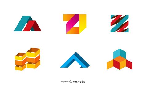 Colorful 3d Icon Set Vector Download