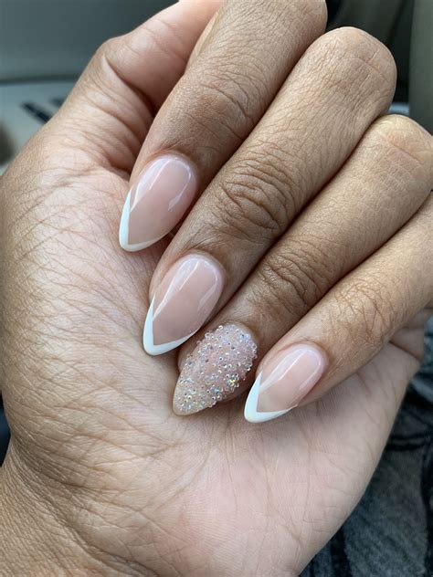 Almond Shaped French Tips Handerson