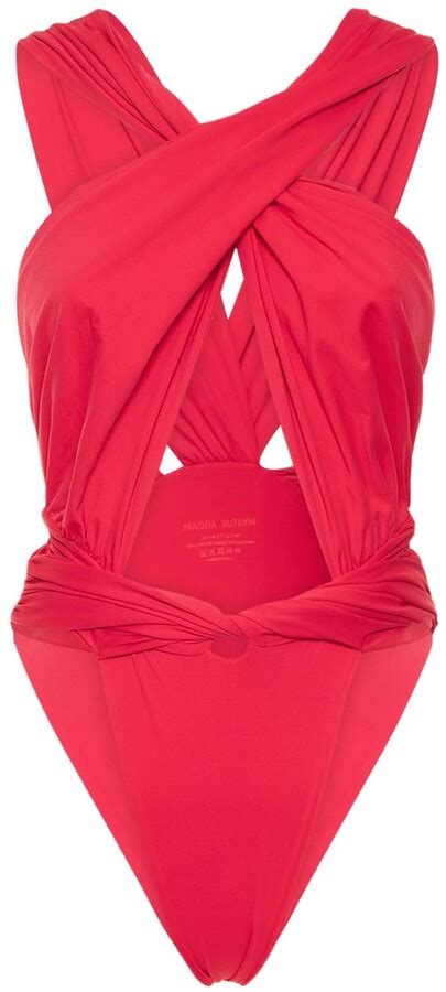 Magda Butrym Jersey One Piece Swimsuit W Cutouts Shopstyle