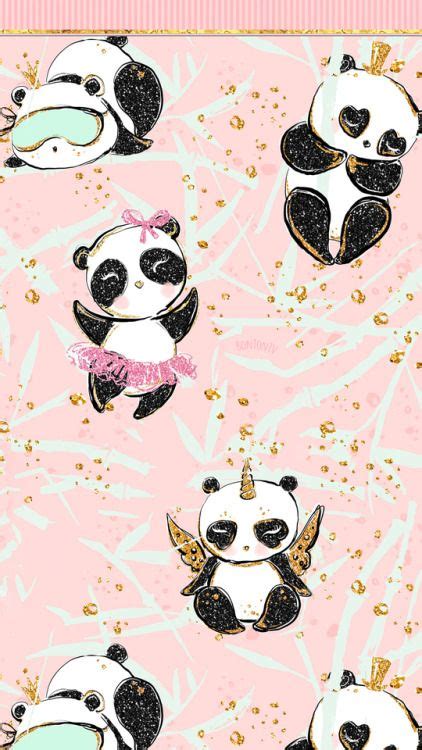 Phone Wallpapers HD Cute Pandas Gold Aesthetic By BonTon TV Free