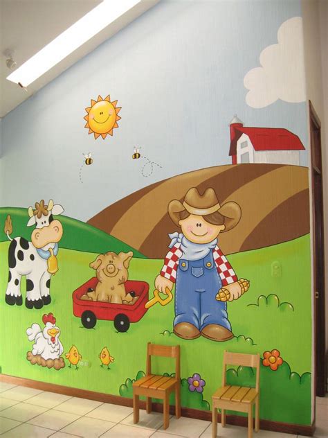 7 Image Farm Mural Nursery Mural Murals For Kids