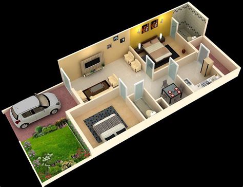 Foundation Dezin And Decor 3d Home Plans Duplex House Plans 3d