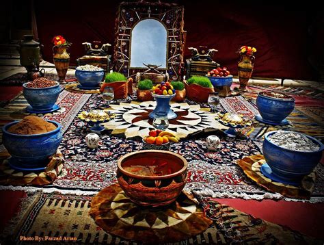 Norooz Persian New Year Festivities Sitting Around The Sofra