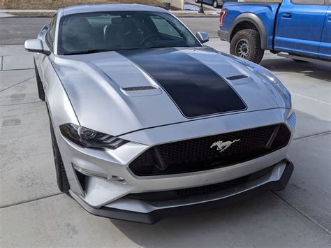 2018 2020 Ford Mustang Center Hood Stripe W Pins Rocky Mountain Graphics
