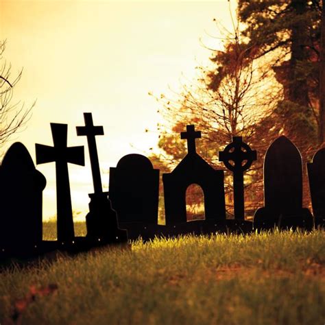 Martha Stewart Halloween Graveyard Silhouettes Grandin Road