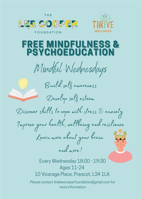 The Lee Cooper Foundation On Twitter Our Mindful Wednesdays Resume