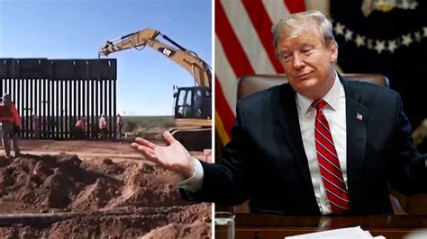 In der nacht vom 12. Donald Trump postet Video vom Mauerbau - und feiert sich ...