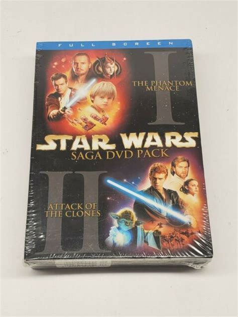 Star Wars Episodes I And Ii 2 Pack Saga Dvd Pack 2002 4 Disc Set Full