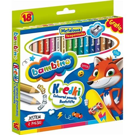 Bambino 18 db os vastag színes ceruza készlet hegyezővel Iskolatáskanet