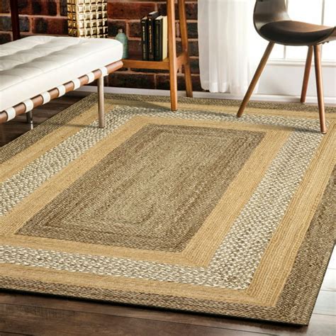 Lr Home Classic Jute Gray And Natural 8 Ft X 10 Ft Indoor Area Rug