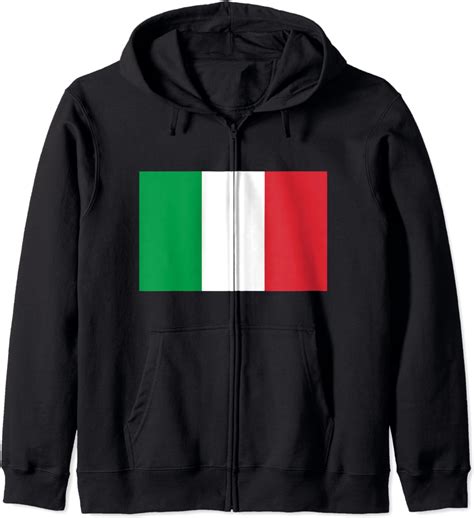 italian flag zip hoodie clothing shoes and jewelry
