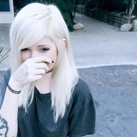 Emo Girl With White Hair