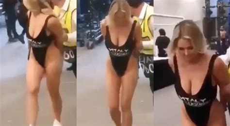 champions league streaker kinsey wolanski removed from pitch videos uk