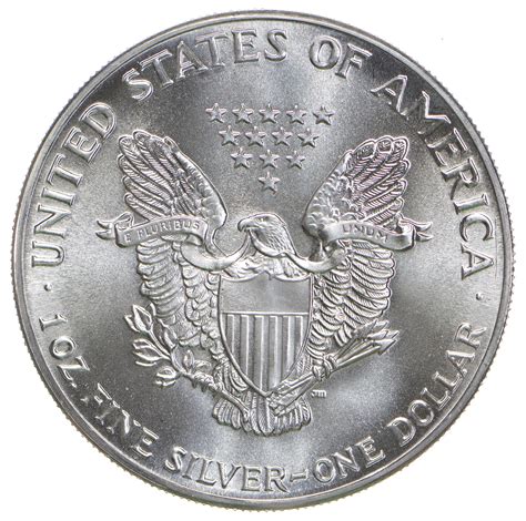 Unc 1986 American Silver Eagle 1 Troy Oz 999 Fine Silver Property Room
