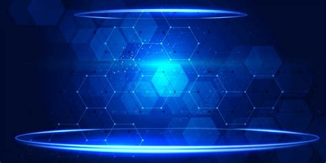 Space Technology Technology Blue Gradient Background Background Banner
