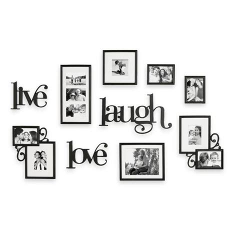 Wallverbs 10 Piece Live Laugh Love Wall Collection Collage Picture
