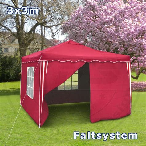 Seien es die faltpavillons oder aufblasbaren pavillons mit moskitoschutz. Faltpavillon 3x3 Partyzelt Metall Garten Pavillon ...