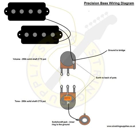 Humbucker wire color codes, wirirng mods, factory wiring diagrams get a custom drawn guitar or bass wiring diagram designed to your specifications for any type of pickups, switching and controls and options. Precision Bass Wiring Diagram | Bass, Wire, Precision