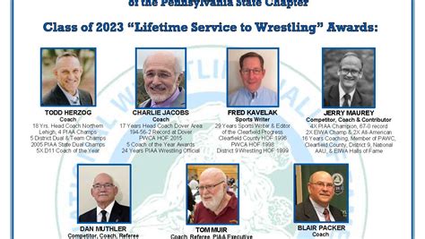 2023 Inductees Are Announced For Pennsylvania Chapter