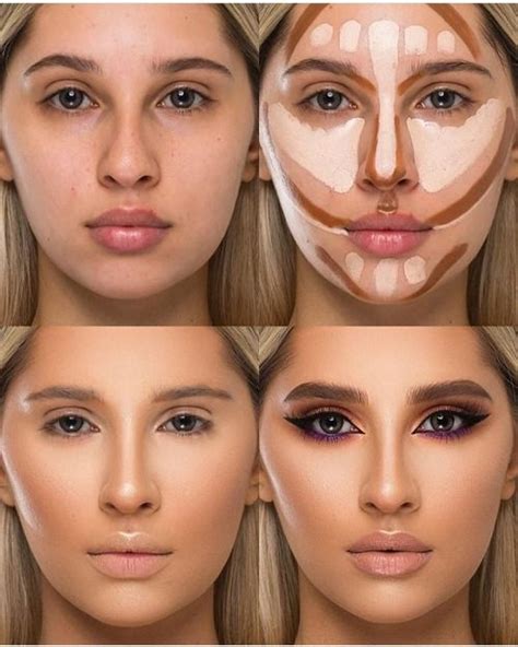 How To Contouring And Highlighting Your Face With Makeup In 2021 Skin