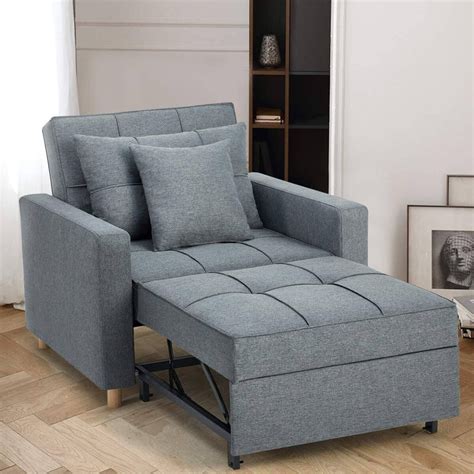 Sofa Bed 3 In 1 Convertible Chair Multi Functional Adjustable Recliner
