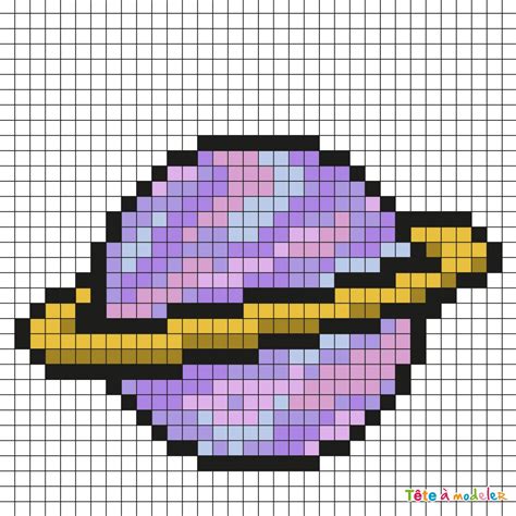 Pixel Art Planète Par Tête à Modeler Coloriage Pixel Art Coloriage