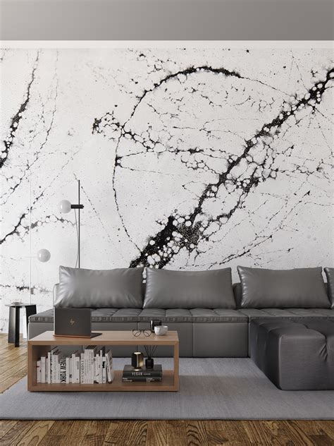 Bold Marble Accent Wall Contemporary Furnishings Accent Wall