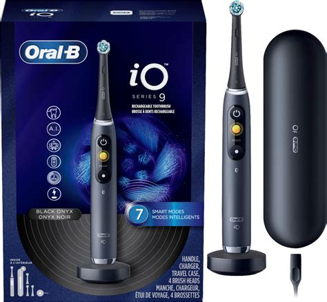 Oral B IO Series Connected Rechargeable Electric Toothbrush Onyx Black IO M B A BK Best Buy