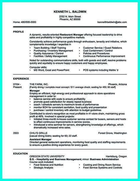 Attractive But Simple Catering Manager Resume Tricks Sample Resume
