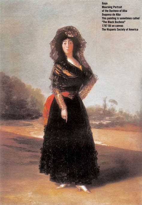 Portrait Of The Duchess Of Alba The Black Duchess Goya
