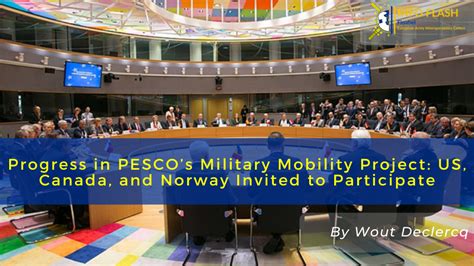 Progress In Pescos Military Mobility Project Us Canada And Norway Invited To Participate