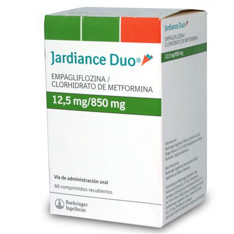 Jardiance Duo 12,5/850 60 Comprimidos Recubiertos - Farmacia Belgochilena