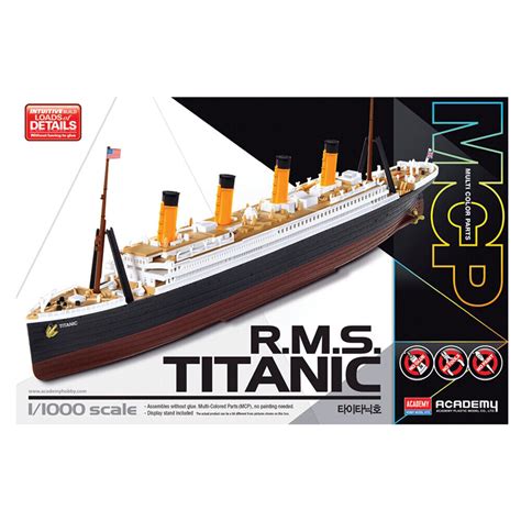 Academy 14217 Rms Titanic Ship Mcp Model Kit 11000 No Glue Or Paint