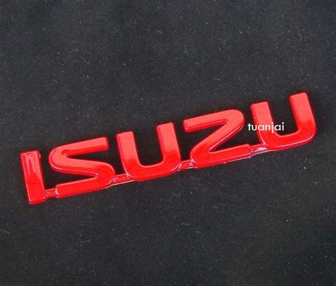 Sell New Red Isuzu Car Badge Logo Adhesive Emblem Cool Decorative Free