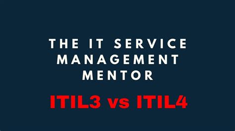 Main Differences Between Itil 4 And Itil 3 Youtube