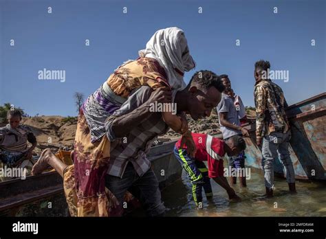 Tigrayan Refugees Who Fled The Conflict In The Ethiopia S Tigray Arrive