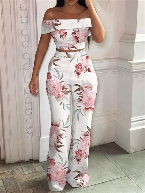 2022 New Fashion Set Women Sexy Off Shoulder Strapless Tops And High Waist Pants Outfits Elegant