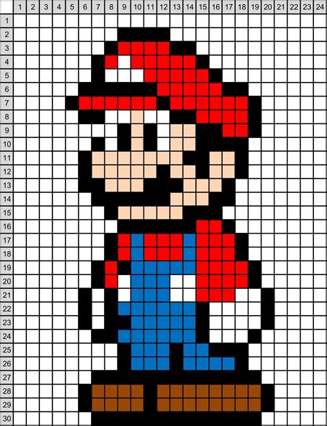 Pixel Art Mario Artofit