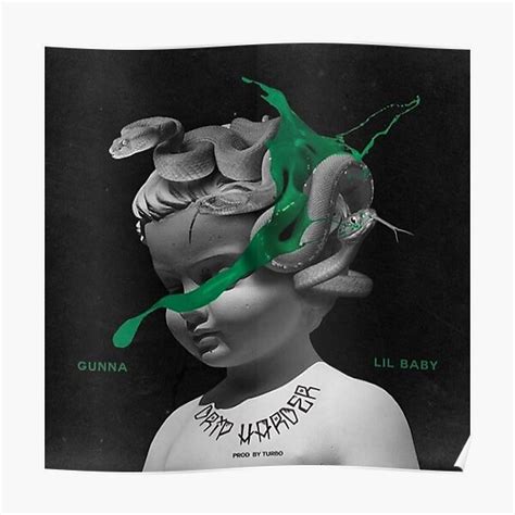 Drip Harder Music Album Cover Canvas Poster Unframe Lil Baby And Gunna
