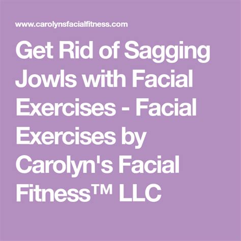 Get Rid Of Sagging Jowls With Facial Exercises Facial Exercises By