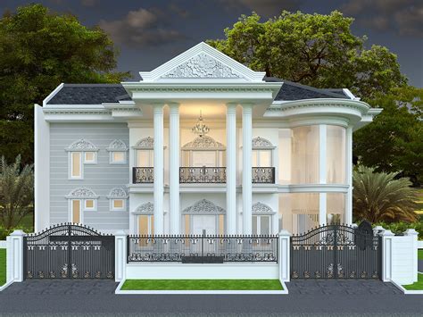 Classical House 3d Model Cgtrader