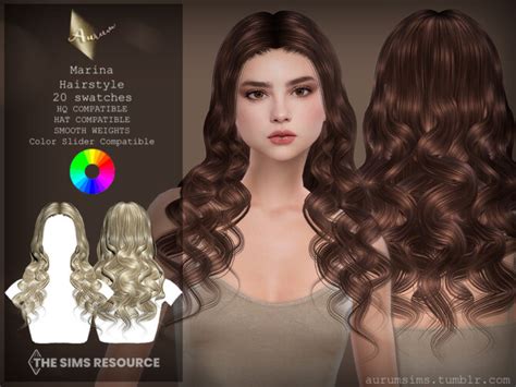 Marina Curly Hair By Aurummusik At Tsr Sims 4 Updates