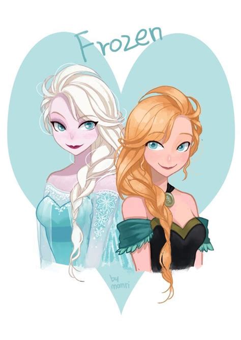 Elsa And Anna 2 ♥♥ Disney Princess Frozen Disney Disney Fan Art