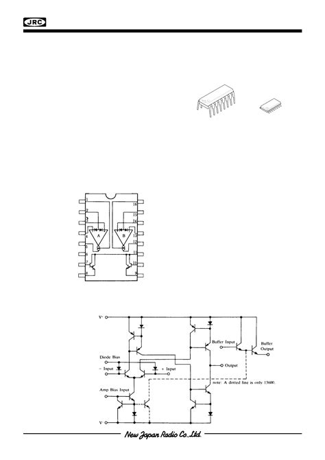 pdf njm13700 datasheet dual operational transconductance amplifier