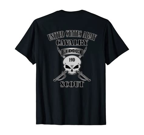 Us Army Cavalry Scout Back Design T Shirt
