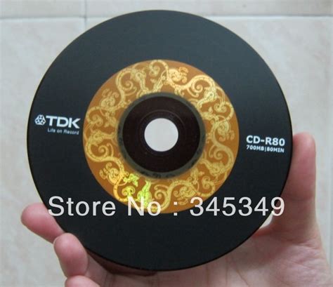 Wholesale 10discslot High Quality A Blank Discs Tdk Cd R Black Cd