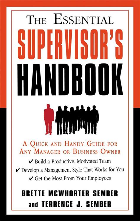 The Essential Supervisors Handbook A Quick And Handy Guide For Any