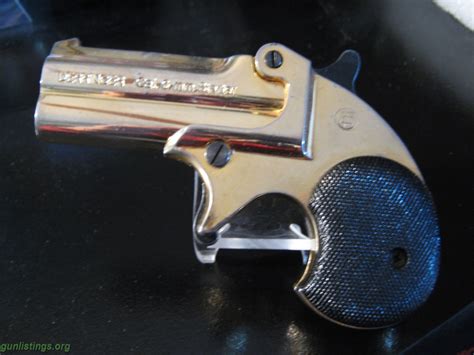 Pistols Kimar Gold Plated Derringer 22 Blankstarter