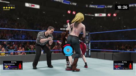 Wwe 2k19 Tina Vs Mia Submission Ironwoman Mostly Admonial Stretches And Camel Clutches 30 Mins